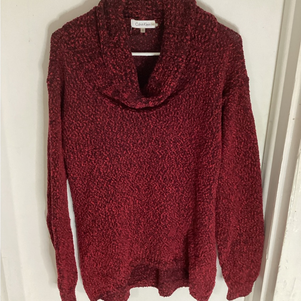 Calvin Klein Women's Textured Cowl Neck Sweater Size Medium
